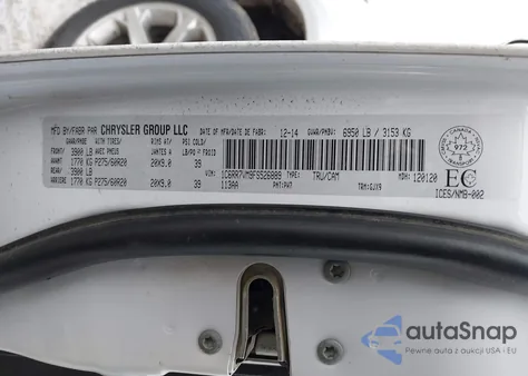 2015 Ram 1500 Laramie from USA, damaged, VIN 1C6RR7VM9FS526889